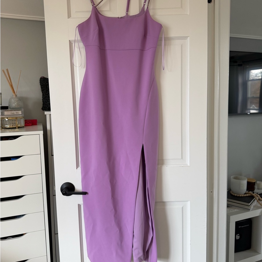 Likely Lilac Midi Dress with Side Slit